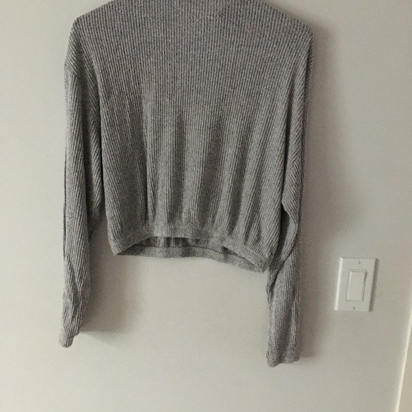 Grey chord turtle neck - Picture 2 of 2